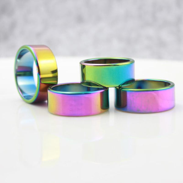 FREE Rainbow Titanium Wide Ring - Kay&P