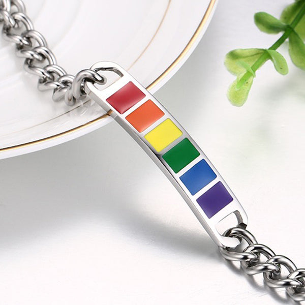 Stainless Steel Rainbow Chain Bracelet - Kay&P
