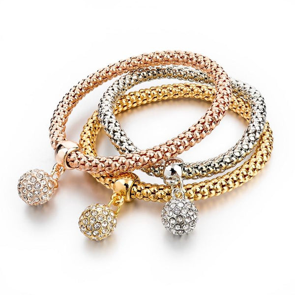 3 Piece Luxury Charm Bracelets - Kay&P