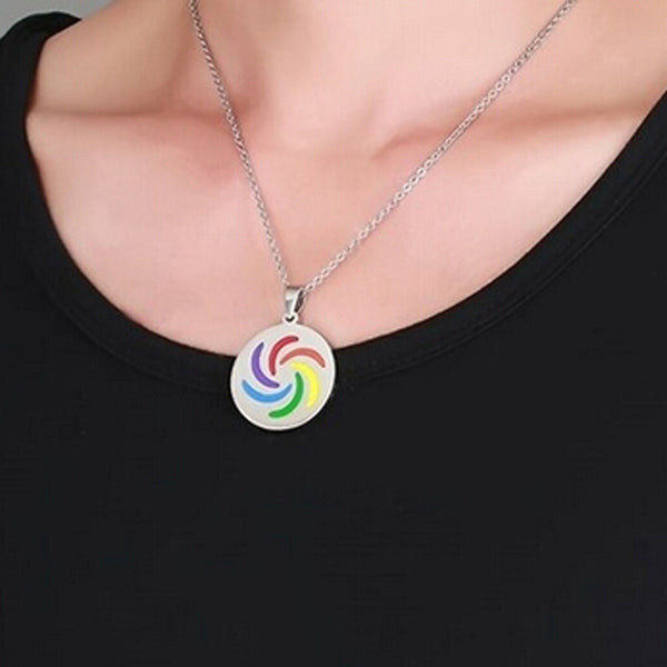 FREE Rainbow Swirl Pendant Necklace - Kay&P