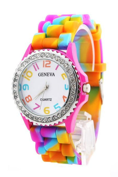 Silicon Geneva Rainbow Watch - Kay&P