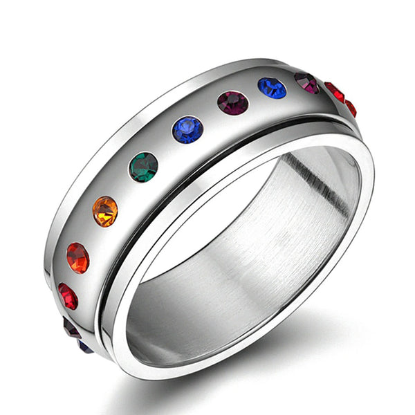 Rainbow Crystal Ring - Kay&P